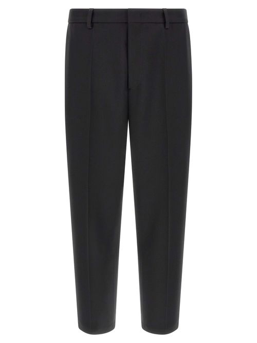 Technical Gabardine Trousers — Black