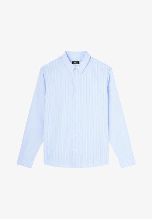 A. P.C. Men's Clément Sans Poche shirt Size: Extra Small in Blue