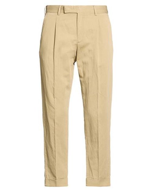 Man Pants Khaki Size 36 Cotton, Linen