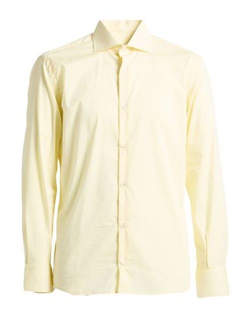 Man Shirt Yellow Size M Cotton, Polyamide, Elastane