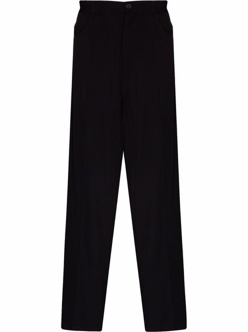 Fluid cotton trousers - Black