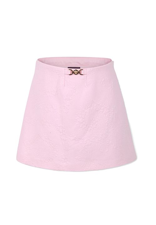 Pink Shorts For Girl With Floral Swirl