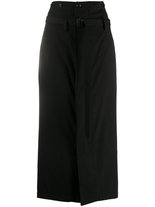 High-waist skirt - Black