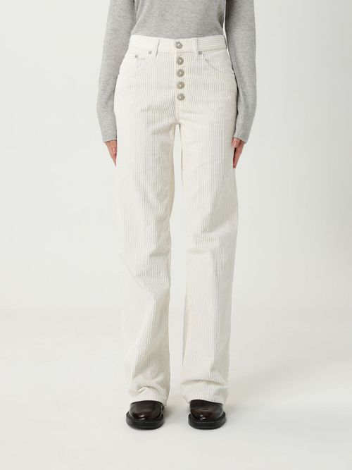 Pants Woman color Cream