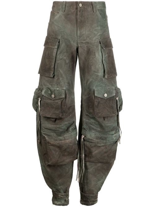 Camouflage cargo jeans - Green
