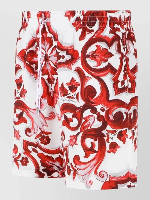 Dolce&Gabbana - maiolica print polyester medium boxer short