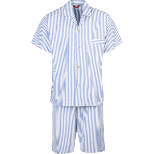 Christopher James Short Pyjama Set in Blue