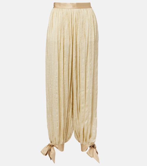 Striped balloon pants