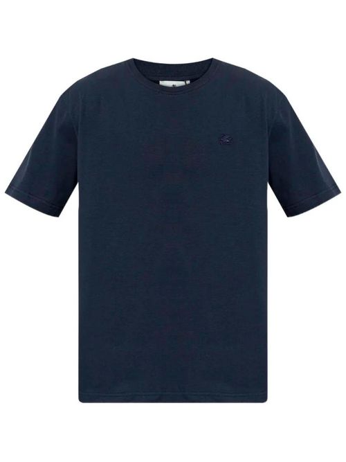 Navy Blue Crewneck Logo T-Shirt