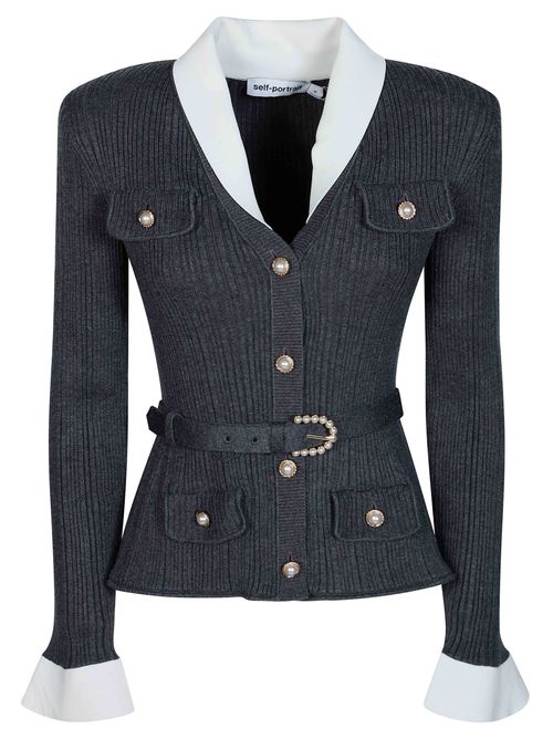Ribbed Knit Cardigan for Women