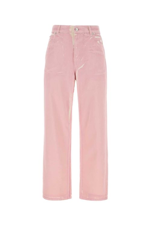 Cotton Denim Jeans — Pink