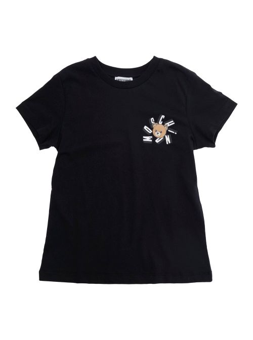 Logo-Print Crew Neck T-Shirt — Black