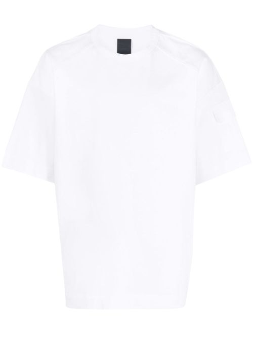 Sleeve-pocket cotton T-shirt - White