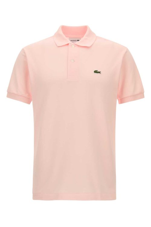 Pique Polo Shirt — Pink