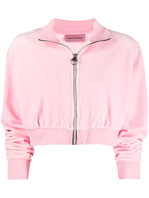 Textured side studded shorts - Pink