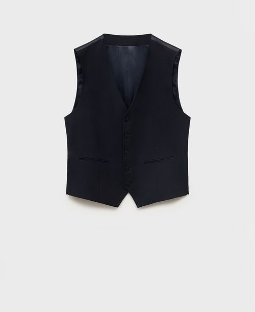 Men's Slim-Fit Suit Vest - Navy