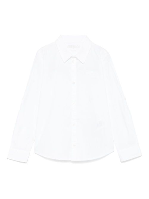 Guess kids embroidered-logo shirt - White