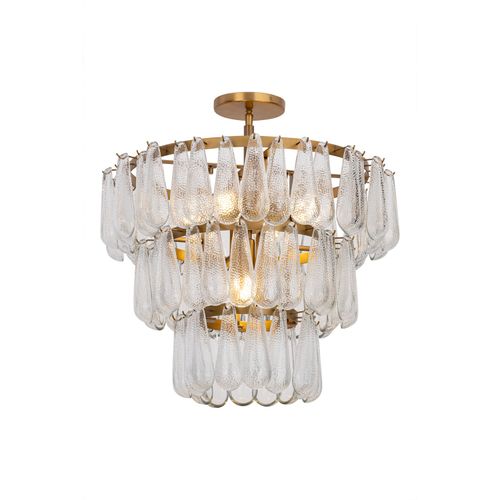 Legacy Brass Semi-Flush Mount from the Vionne Collection