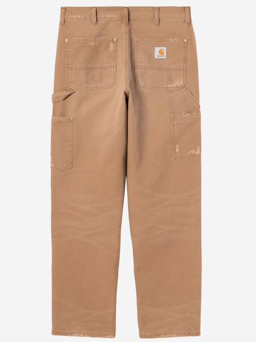 Double-Knee Organic Cotton Cargo Pants — Brown