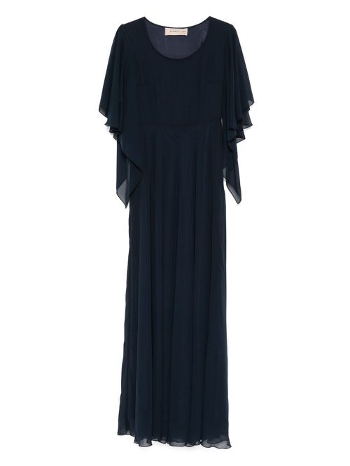 Blanca Vita pleated maxi dress - Blue