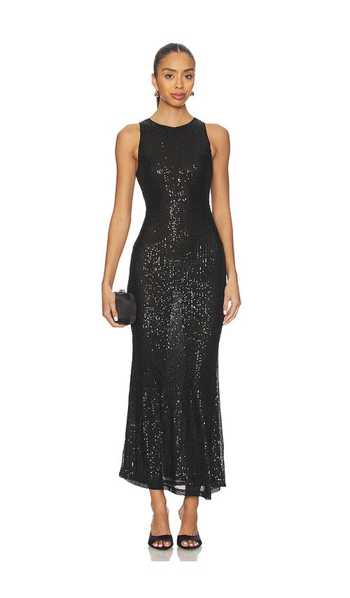Superdown Nyx Maxi Dress in Black. XS. Also in L, M
