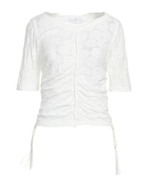 Use Stitch Woman Top White Size M Cotton, Hemp