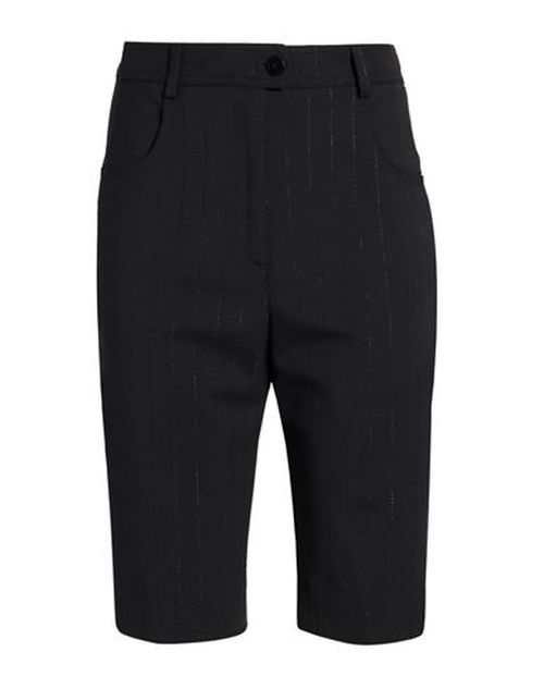 Woman Shorts & Bermuda Shorts Black Size 6 Polyester, Virgin Wool, Elastane