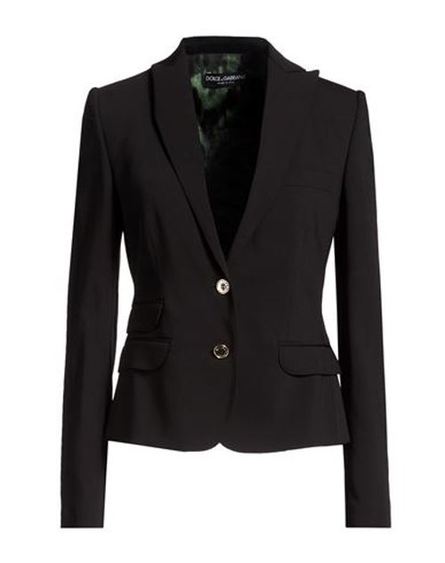 Woman Blazer Black Size 6 Virgin Wool, Elastane