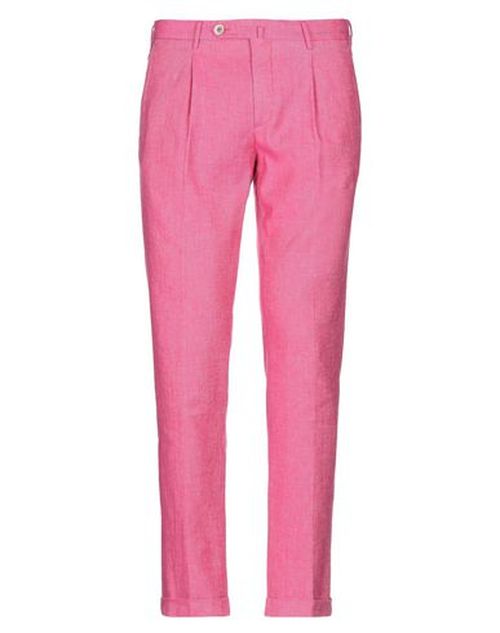Man Jeans Fuchsia Size 40 Cotton, Linen, Elastane