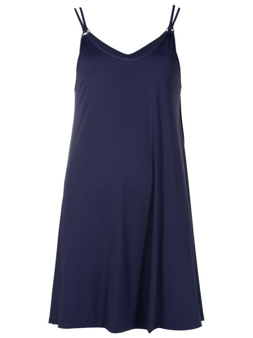 Kolaka V-neck shift minidress - Blue