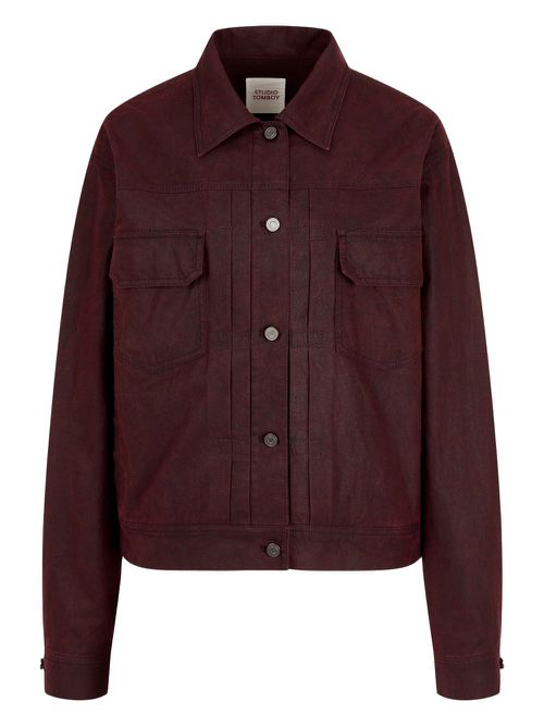 STUDIO TOMBOY coated denim jacket - Red