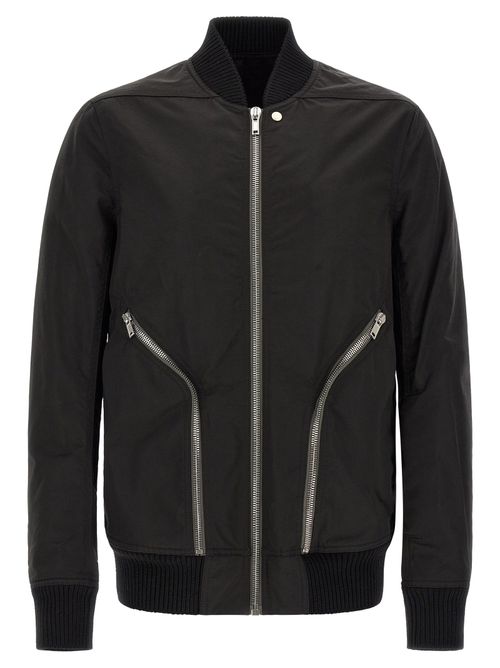 Structured Bomber Jacket — Black