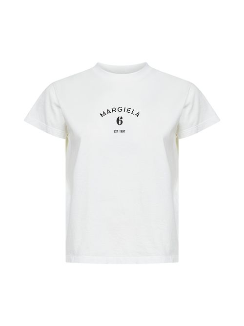 Logo-Print Cotton Jersey T-Shirt — White