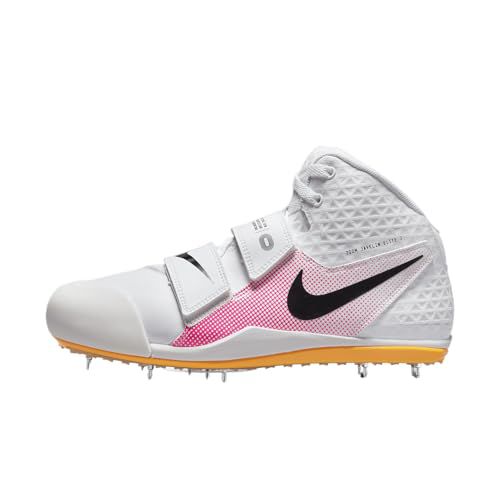 Nike Zoom Javelin Elite 3 Track & Field Throwing Spikes (AJ8119-101, White/Laser Orange/Hyper Pink/Black)
