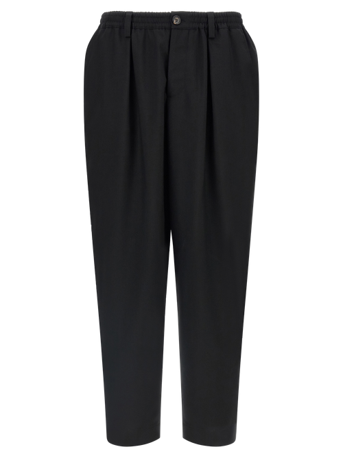Virgin Wool Trousers — Black