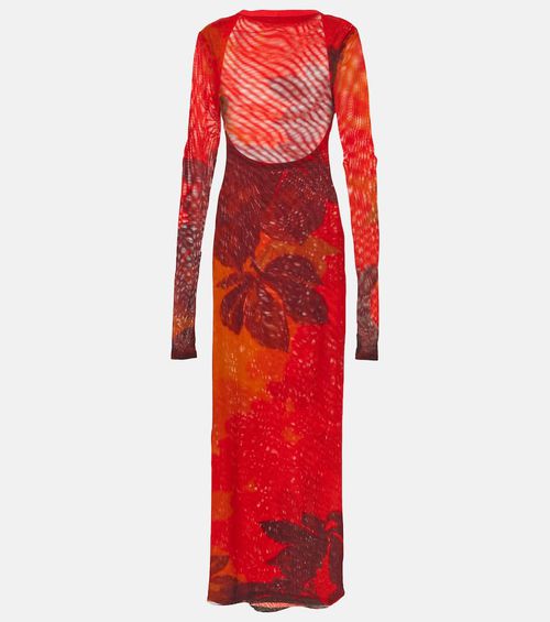 Libertine printed cutout maxi dress