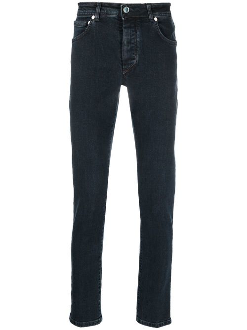 Slim-cut denim jeans - Blue