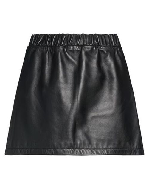 Woman Mini skirt Black Size M Sheepskin