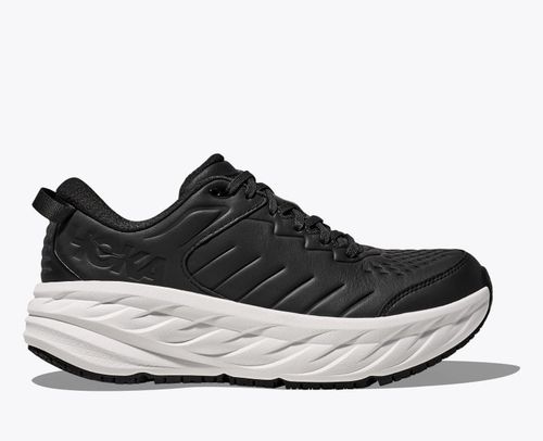 HOKA Men's Bondi SR Shoes in Carbon Black/White