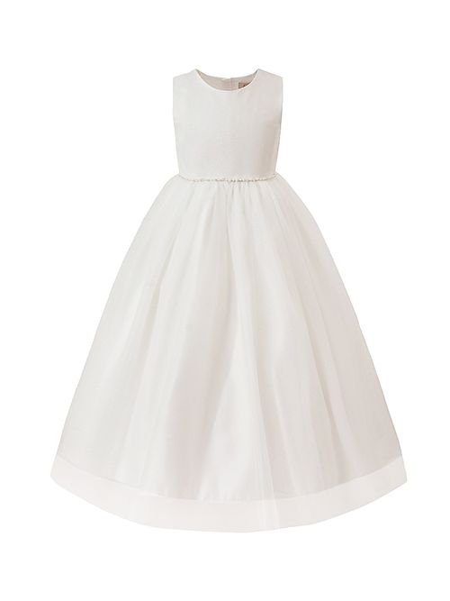 Little Girl's and Girl's Lysandra Dress - White