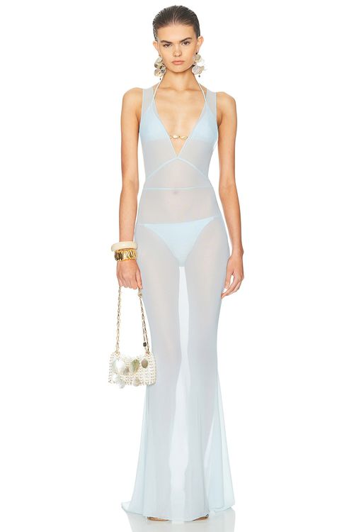Shani Shemer Lilibeth Maxi Dress in Baby Blue - Baby Blue.  M also in