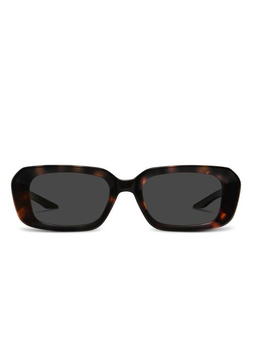 Geometric-frame sunglasses - Brown