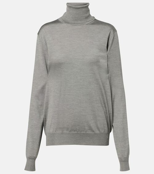 Liwen silk turtleneck top