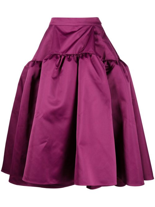 Joan ruffle-detailing skirt - Purple