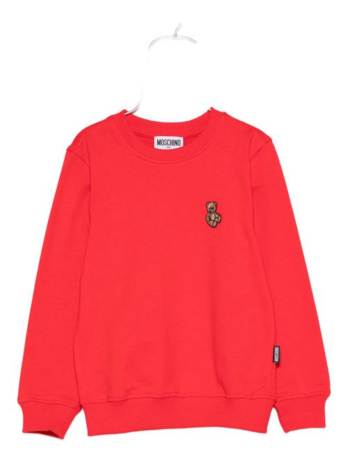 Teddy-embroidered sweatshirt