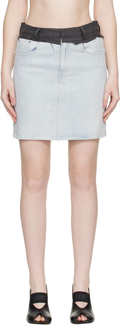 Blue Denim Miniskirt