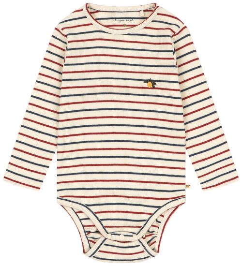 Konges Sløjd Bodysuit l/s - Rib - Voco Modal - Tricolor Bleu - Konges Sløjd - 3 Y 98 - Bodysuit