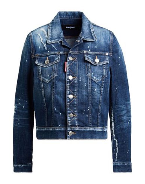 Woman Denim outerwear Blue Size 2 Cotton, Elastane
