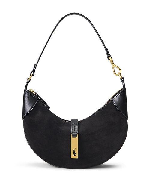 Polo Id Mini Suede Shoulder Bag