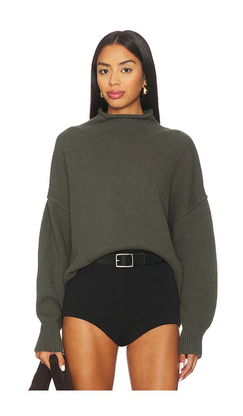 Free People x We The Free Torres Roll Neck Sweater In Sugar Swizzle in Ivory. - XS also in
